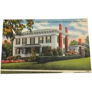 📬 Vintage Unused Postcard of White House of the Confederacy AL USA